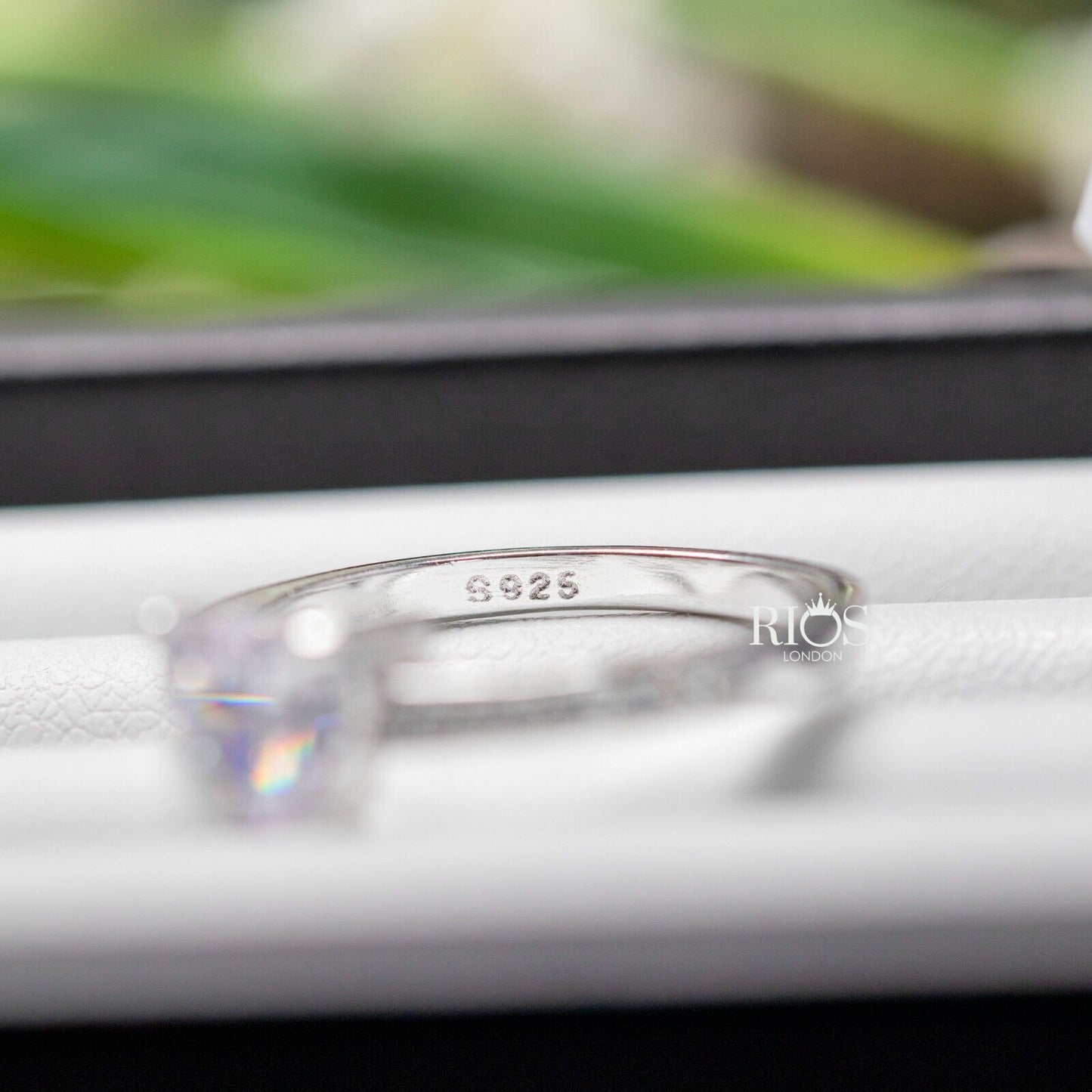 925 Sterling Silver Heart 1.5 Carat Engagement Ring Lab-Created Zircon Boxed