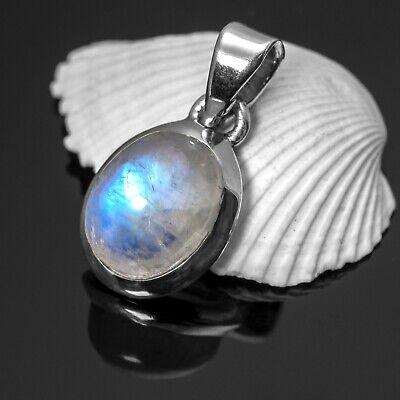New Elegant 925 Sterling Silver MOONSTONE Gemstone Necklace Pendant Gift Boxed