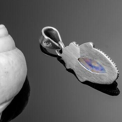 New Marquise MOONSTONE 925 Sterling Silver Gemstone Necklace Pendant Gift Boxed