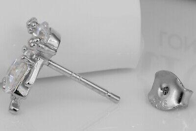 New 925 Sterling Silver Twin Baby Doll Cz Earrings Studs Gift Boxed - Rios London
